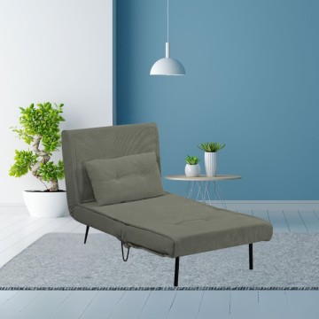 Fauteuil-lit Quarzo sans accoudoirs couleur vert mousse