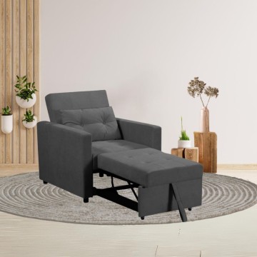 Fauteuil lit escamotable Zaffiro gris foncé