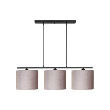 Lampe suspendue Medusa ASZ1532 avec abat-jour en tissu beige