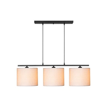 Lampe suspendue Medusa ASZ1532 avec abat-jour en tissu beige
