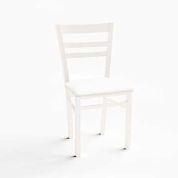Chaise Cromica blanc mat