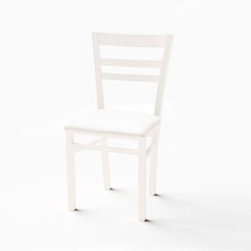 Chaise Cromica blanc mat