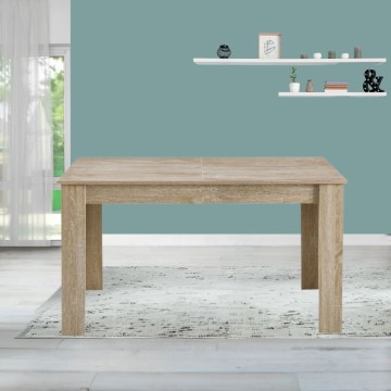 Tony Table à rallonge rectangulaire en chêne 140x90x78H