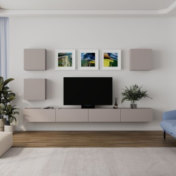 Mur de rangement Marte 300x40x170H tourterelle