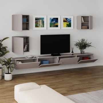 Mur de rangement Marte 300x40x170H tourterelle