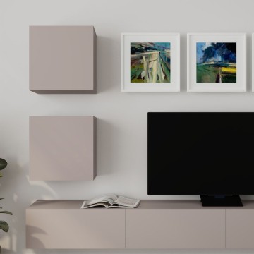 Mur de rangement Marte 300x40x170H tourterelle
