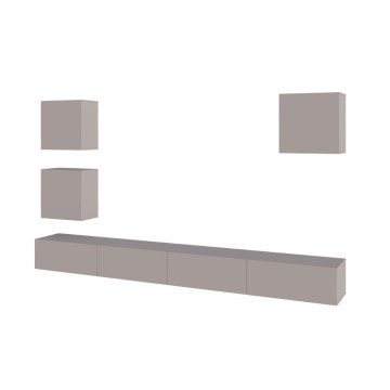 Mur de rangement Marte 300x40x170H tourterelle