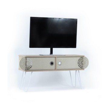 Meuble TV Ilia en chêne 106x30x48H MT190122