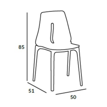 Chaise oblongue en polypropylène blanc