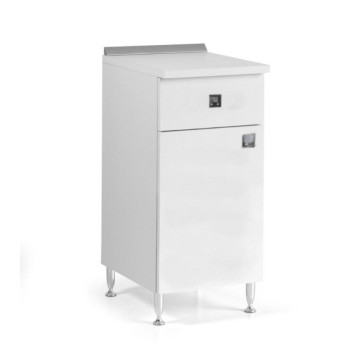 Armoire blanche avec tiroir et porte gauche 40x50x87H FIXE