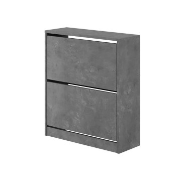 SHC520RETRO armoire à chaussures à deux volets gris rétro