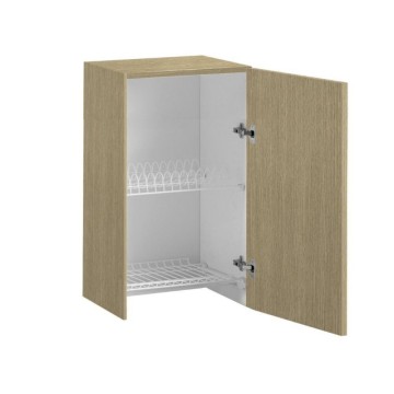 Egouttoir à vaisselle avec porte promenade coloris chêne 60x96H cm - Toscohome
