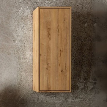 Push 35x30.5x90H meuble mural pour salle de bain couleur chêne