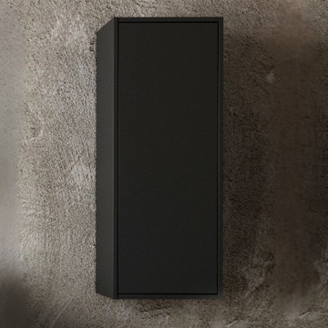 Meuble de salle de bain Push noir mat 35x30.5x90H