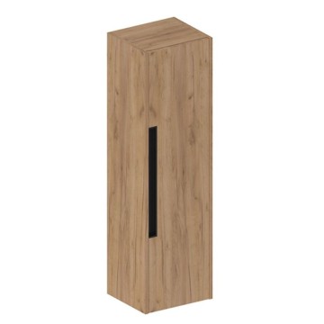 Colonne de salle de bain modulaire murale en chêne miel 35x30x120H