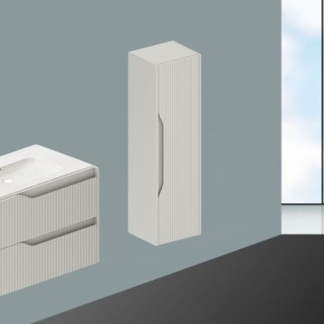 Colonne de salle de bain suspendue Soho en cachemire mat 35x30x120H