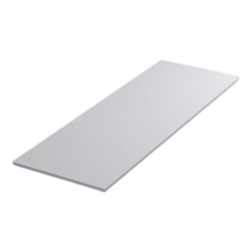 Plan de toilette rectangulaire en aggloméré blanc brillant hydrofuge 100x46x1.9H