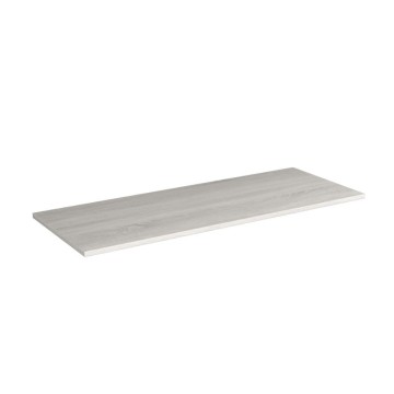 Plan vasque rectangulaire en aggloméré chêne gris hydrofuge 80x45x1.9H