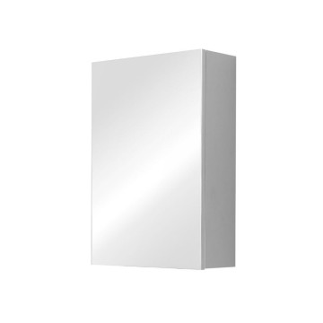 Solo2 unité murale de salle de bain blanche avec miroir à porte réversible