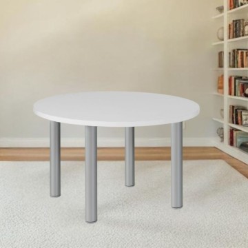 Table ronde Manila blanche 90x90x76H - Simplicité et fonctionnalité