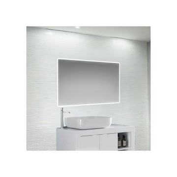 Miroir avec cadre LED rétro-éclairé 120x70 cm - Victoria
