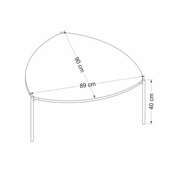 Table basse en noyer Lenny