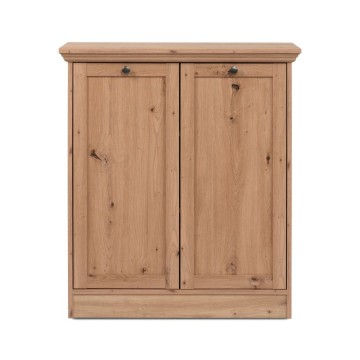 Buffet 2 portes chêne antique Timber01A 80x35x90H Le charme du bois naturel dans votre intérieur