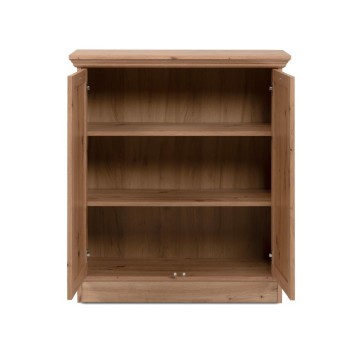 Buffet 2 portes chêne antique Timber01A 80x35x90H Le charme du bois naturel dans votre intérieur