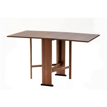 Table console pliante Mati en noyer 21x74x78H