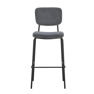 Juno tabouret rembourré gris foncé 43x52.5x111H - Confort industriel