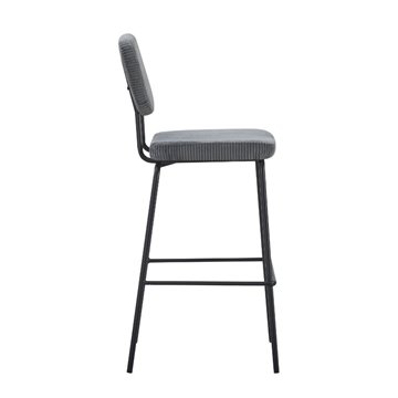 Juno tabouret rembourré gris foncé 43x52.5x111H - Confort industriel