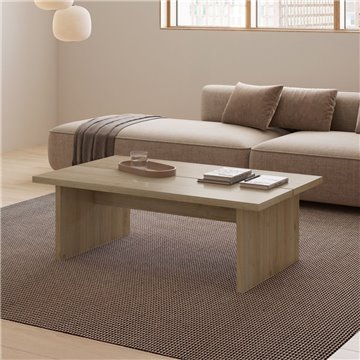 Table basse rectangulaire Loana en chêne 120x70x40H - La star de votre salon
