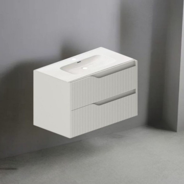 Meuble de salle de bains suspendu avec tiroirs Cashmere 80 cm