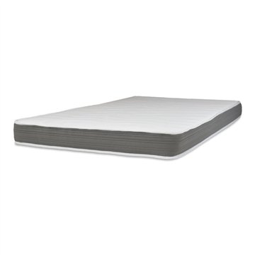 Argent 140x190x18H Matelas en tissu français anti-bactérien