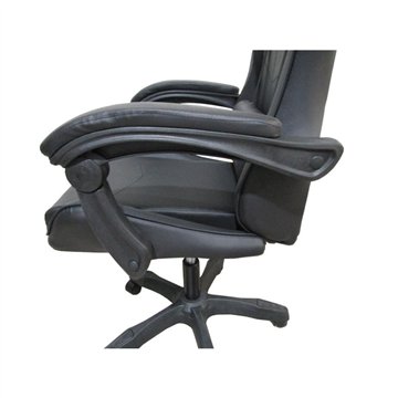 Fauteuil de jeu en PVC noir - Confort et design