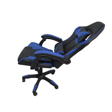 Fauteuil Gaming noir bleu PVC - Confort et design