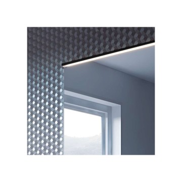 Profilé de salle de bain LED 800 mm noir mat - Kawy | Toscohome
