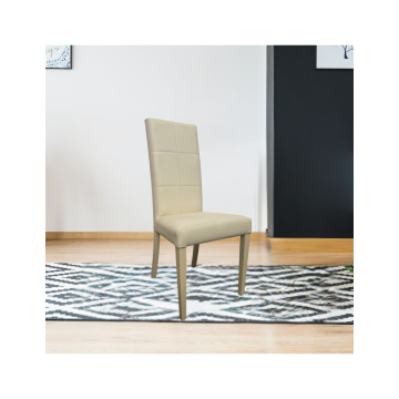 Chaise longue Giada en simili-cuir beige - Design moderne et élégant
