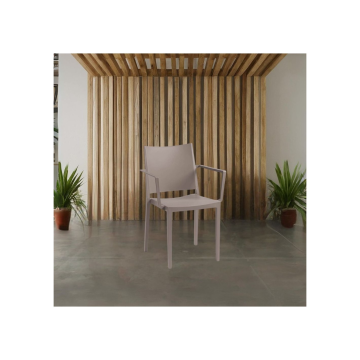 Fauteuil Tortora en polypropylène pour l'intérieur et l'extérieur - Mosk