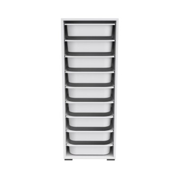Armoire polyvalente Zola 9 paniers de rangement