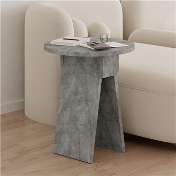 Table basse Chen effet marbre gris - Une élégance minimaliste pour chaque pièce