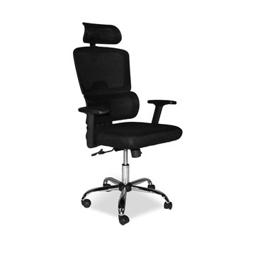 Fauteuil de bureau Ant avec dossier en maille respirante et appui-tête réglable
