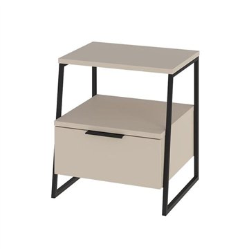 Table de chevet Pal sand 45x41x50 cm - Style moderne et fonctionnalité dans un design raffiné