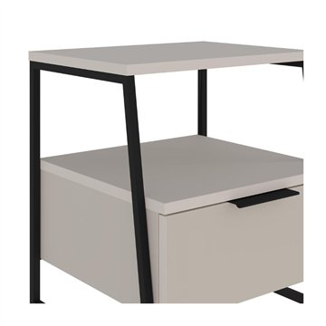 Table de chevet Pal sand 45x41x50 cm - Style moderne et fonctionnalité dans un design raffiné
