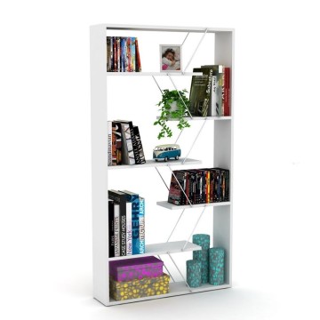 Bibliothèque Tars blanc 84x24x157H RF1603242