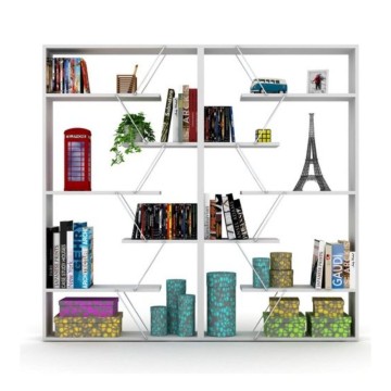 Bibliothèque Tars blanc 84x24x157H RF1603242