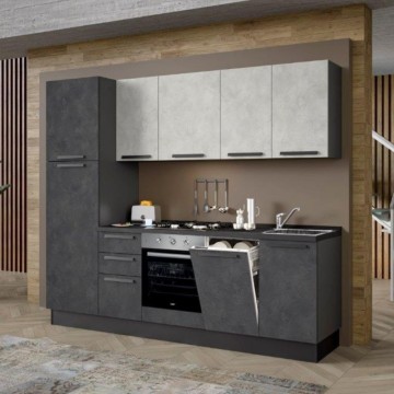 Cuisine moderne avec appareils électroménagers 255 cm fer à repasser - Licola