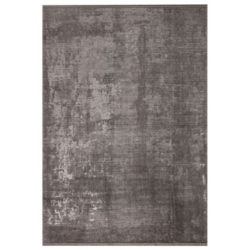 Tapis vintage antidérapant en bambou gris 120x180