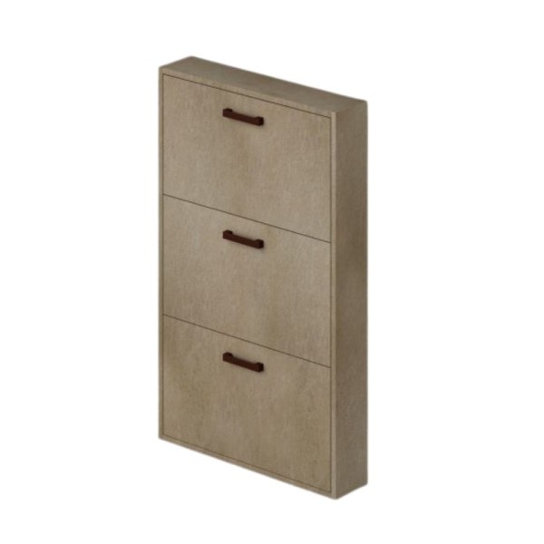 Armoire à chaussures Serena 3 portes argile Armoire à chaussures Serena 3 portes argile