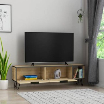 Meuble TV Furoki coloris chêne 150x50